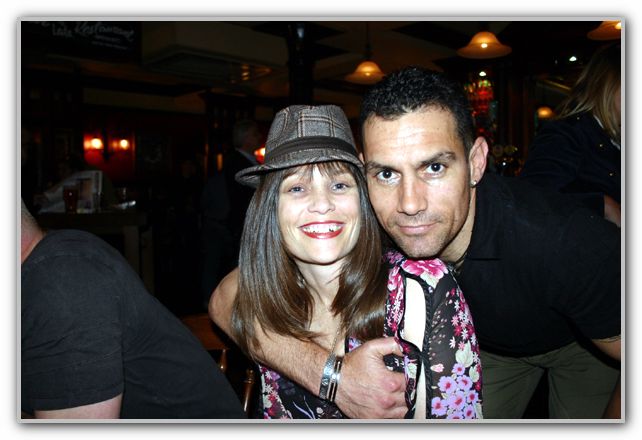 CJ & BJ in London Pub on last night in UK